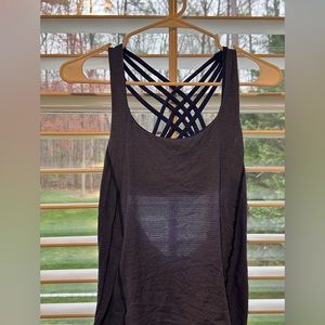 Lululemon Open Back Tank with built in sports bra